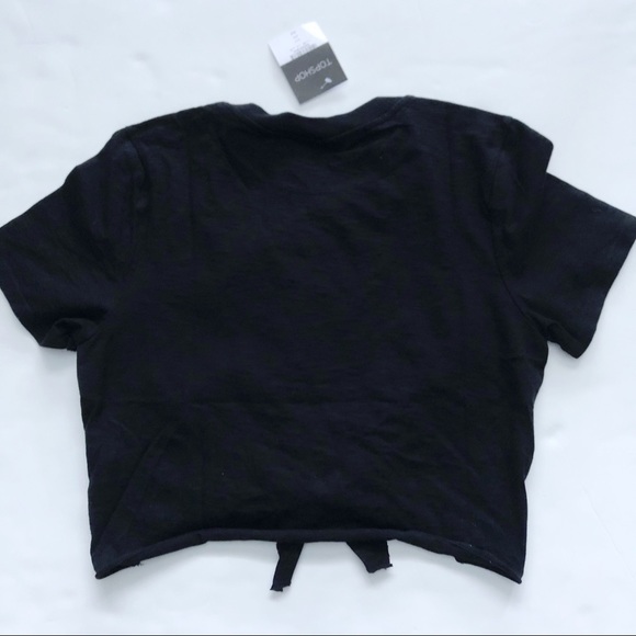 Topshop Front Tie Cropped Top - Picture 6 of 8